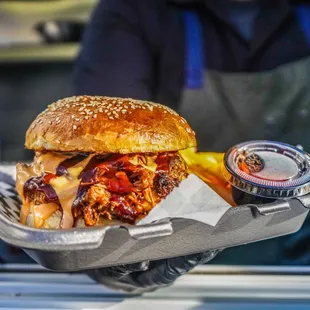 Bbq Brisket Burger with Made in House Buns