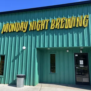 the front of the building