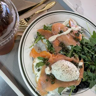 brunch 
smoke salmon