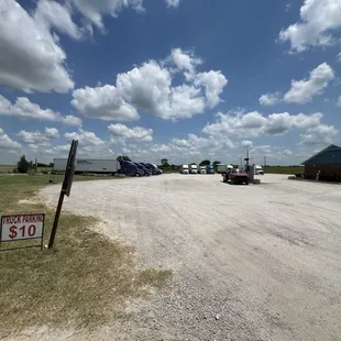 You have the truck parking area!
