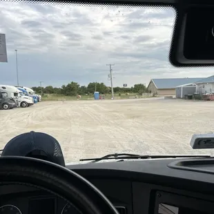 Parking lot for trucks