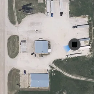 Aerial view of the location east side of the Highway 75