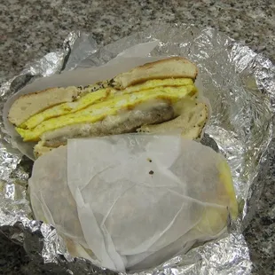 Egg and cheese sandwich