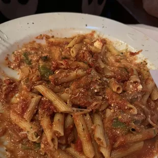 Penne Ricotta with Sausage and Peppers yummmmmmy