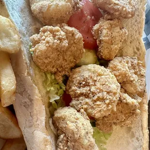 Shrimp poboy