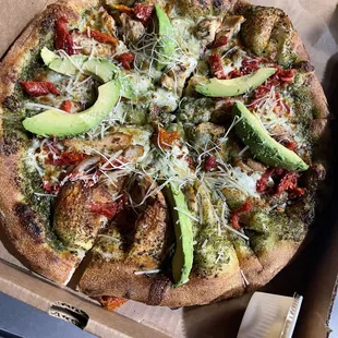West Coast Chicken Pesto Pizza