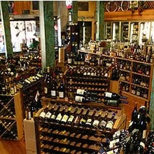 a large wine store with lots of bottles