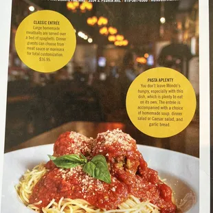 spaghetti and meatballs