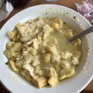 Chicken dumpling soup