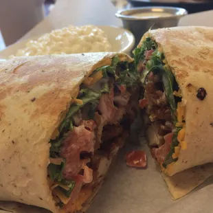 Crispy chicken bacon ranch wrap!