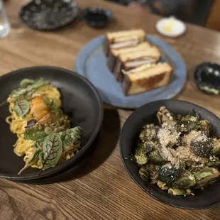 Uni pasta, katsu sando, brussels