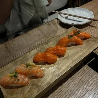 salmon flight nigiri