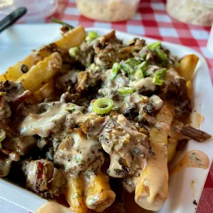 Loaded cheesy fries
