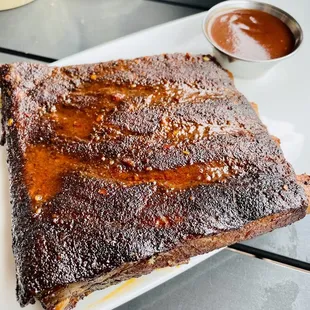 BBQ Ribs wit K.C. BBQ sauce
