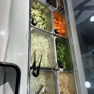 Veggies + side options