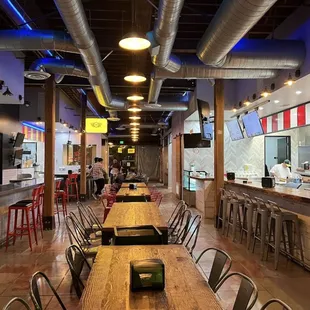 Indoor seating at our New Spot!