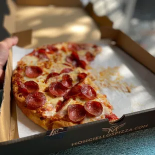 Lots of cheese, sauce, and deliciousness!