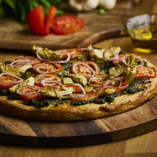 Vegan Pesto Pizza