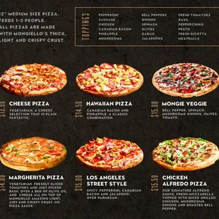 Pizza Menu!