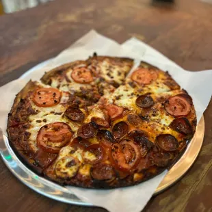 pizza, food