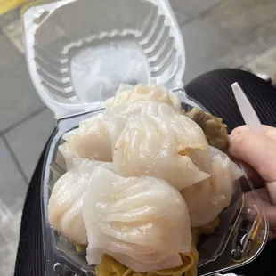shrimp dumpling + beef shiu mai