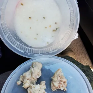 Pork Fat in Watery Congee
