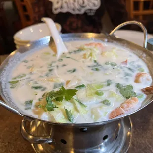 Tom Kha soup with Shrimp