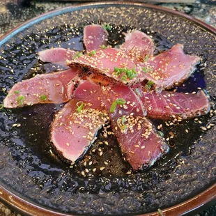 Blackened ahi pepper tuna