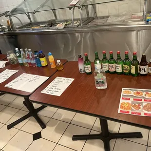 Their drink selection