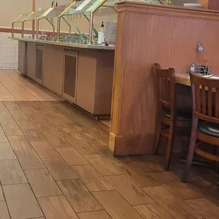 the dining area of a restaurant