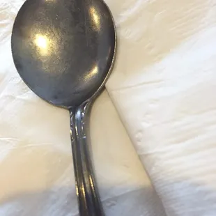Oil coated spoon