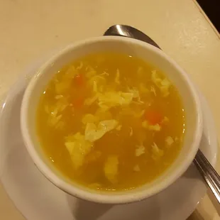 Egg drop soup, free with the buffet