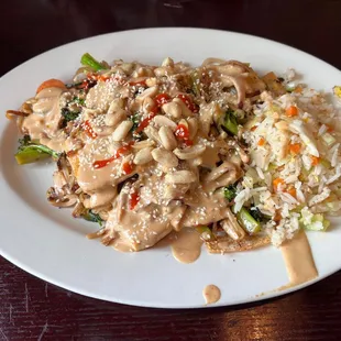 a plate of food on a table