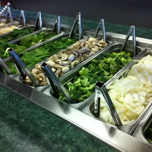 a variety of salads and sides