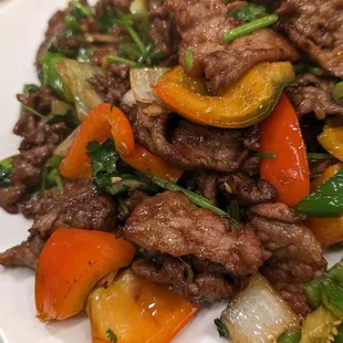 Stir fry beef
