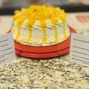 Homemade mango cake !