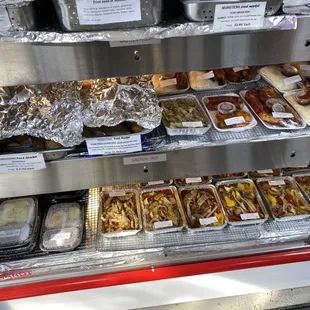 a variety of food items