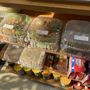 a variety of food items