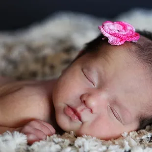 Posed Newborn Baby Girl