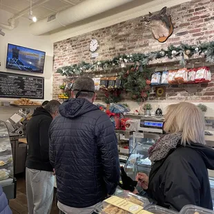 customers at the counter