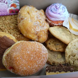 a variety of pastries