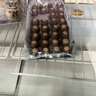 a display of chocolates