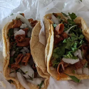 Tripas tacos (extra crispy)