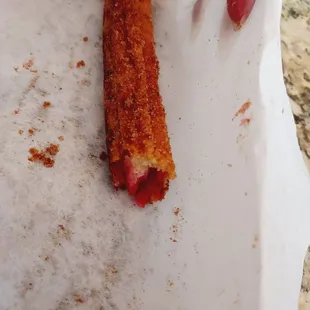 Strawberry churros