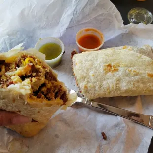 Bacon, egg, &amp; cheese (breakfast) burrito