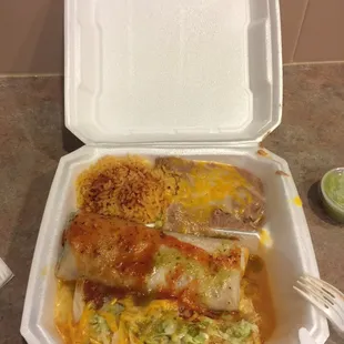 Cheese Enchiladas Plate