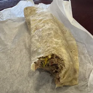 Machacca Breakfast Burrito