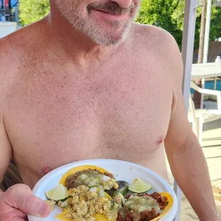 Nothing like working up an appetite in the pool then enjoying Monika's tacos!