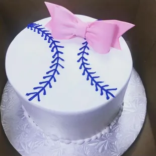 Gender reveal cake