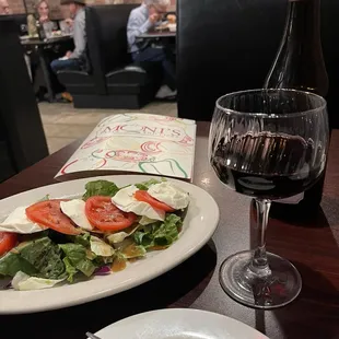 Caprese with BYOB wine